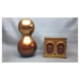 Vintage fleur de lis jewelry box & more