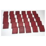 Antique Little Red Leather Mini Books