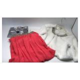 Kessley Rhinestone Skirt, Haani Furry Cape & More