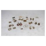 Vintage To Modern Gold Toned Pierced Earrings