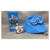 Detroit lions Dan Campbell bobble head & more