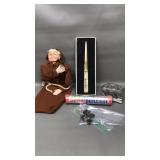 Scrimshaw Letter Opener, Pewter Wolves & More