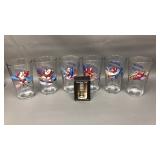 Detroit Red Wings Glasses & Stanley Cup Mini