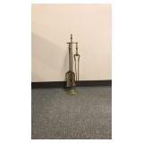 Vintage Brass Fireplace Tools