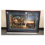 Terry Redlin Autumn Evening Framed Print