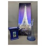 Van Gogh Planter, Decanter & Effiel Tower Print
