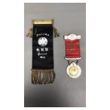 Detroit & Midland Atq Vtg Fraternal Org. Ribbons