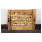 Handmade Wooden Gangsta Sign