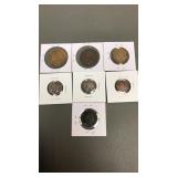 British 1/2 Penny, Buffalo Nickle & More Coins