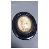 Atq Carved Shepherd Boy Reliquary Plaque