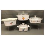 Corningware Fruit Casserole Dishes