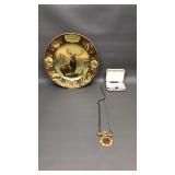 Elks Antique Grand Lodge Litho Plate & Necklace