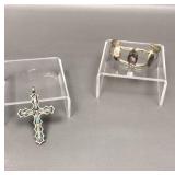 Navajo Turquoise Pendant&apaca Mexico Bracelet