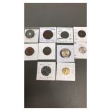 Song Dynasty Bronze Coin & Red China Currency