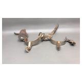 Vintage Cowboy Leather Spurs