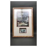 Framed R.F. Harnett Duck Decoy Print