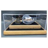 U Of M Fine Silver Coin & Crystal Football In Case