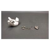 Marked Sterling Silver Locket, Charms & More