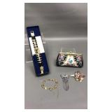 Damascene Bracelet, Tapestry Pouch & More