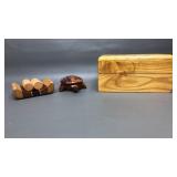 Signed David Wooden Mail Holder & More