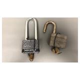 Vtg No. 5 Master Lock W Lion Key & Modern Master!
