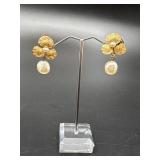 Vintage Miriam Haskell Screw Back Earrings