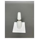 Sterling Silver Double Heart & Buckle Ring