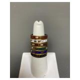 Vintage Chinese Cloisonne Enamel Rings