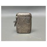 Antique Sterling Silver Victorian Match Case
