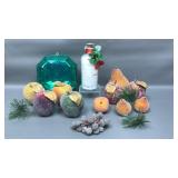 Ypsilanti Mineral Water Glass, Faux Sugar Fruit