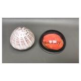Art Glass Swirled Shell & Paper Weights