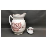 LaBelle Large Transfer Ware Pitcher & More