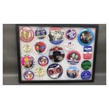 Clinton, Gore & More Political Buttons in Display