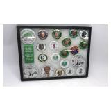 Jimmy Carter Political Career Buttons In Display