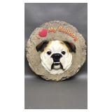 Spoontiques I Love My Bulldog Plaque