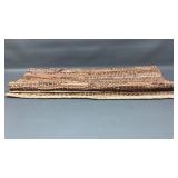 Unique Woven Leather Rug