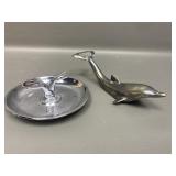 Mcm Chrome Ashtray & Dolphin Bottle Opener