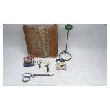 Vintage Millinery Stand, Singer Scissors And More