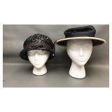 Vtg Womens Straw Styled Hats