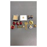 Vtg Hickok Cufflinks, Lapel Pins & More