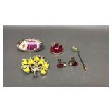 Vtg Sarah Coventry, Lipstick Mirror & More