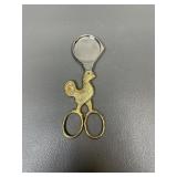 German Rooster Shaped Egg Cutter Scissors