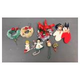 Kitschy Vtg Handmade Christmas Ornaments