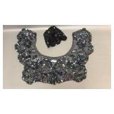 Sequin Elaborate Collar & Vtg Hat