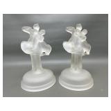 Vintage Art Deco Glass Lamp Bases