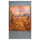 Vtg The Greatest Show On Earth Wooden Board