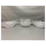 American Brilliant Period Cut Crystal Pieces