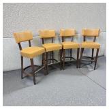 4 Beautyfurn Harley Upholstered Back Barstools