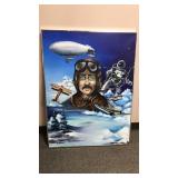 Larry Phillipe Evolution Of Air Travel Painting