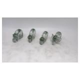 Leaded Crystal Glass Animal Napkin Rings